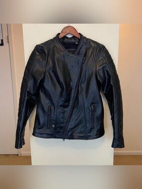Harley-Davidson Ozello Perforated Black Leather Motorcycle Jacket Women’s Small